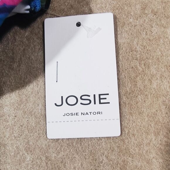 Natori Josie Cropped Floral Asymmetrical Sports Bra -H - Picture 5 of 6